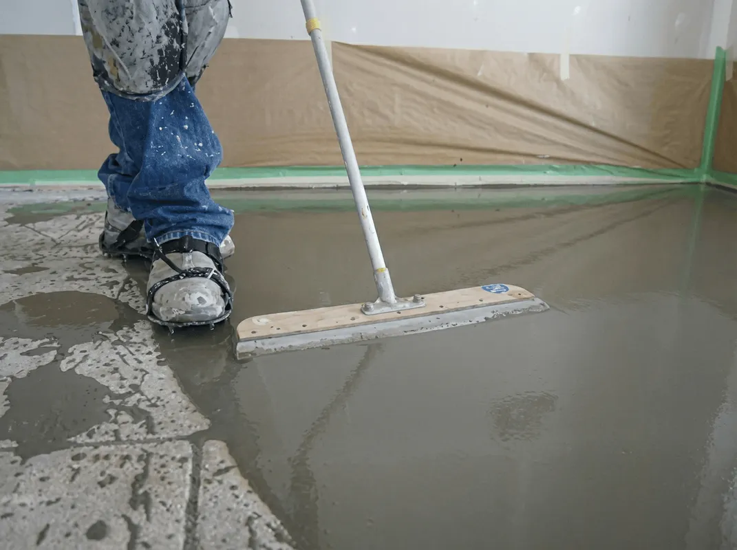 Uneven floor being professionally repaired in Little Rock, AR